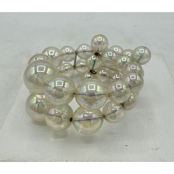 Vintage Iridescent Bubble Coil Bracelet - Picture 2 of 11
